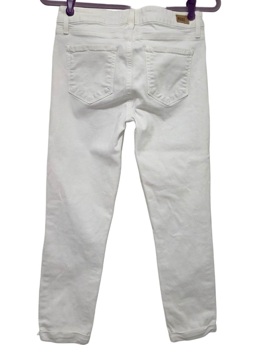 PAIGE Kylie Crop Jeans In Optic White - Picture 6 of 8